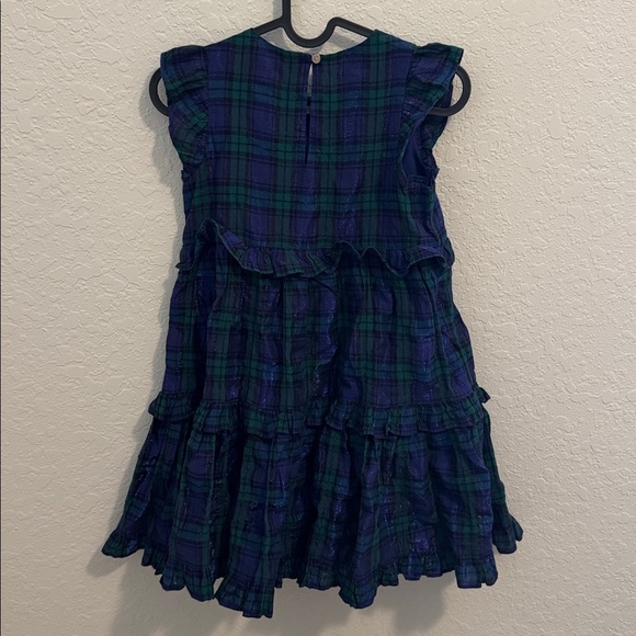 Crewcuts Blue and Green Plaid Girls Dress - Picture 2 of 6